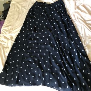 Navy Midi Skirt